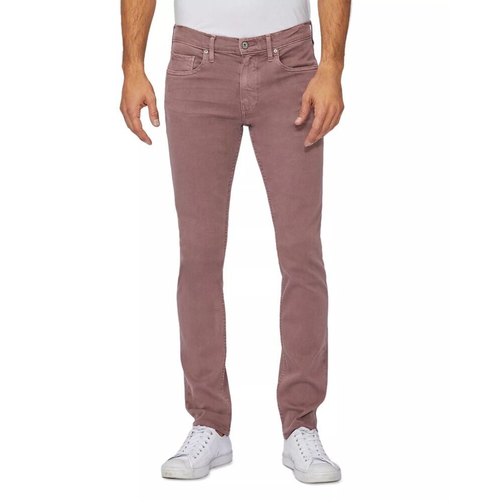 NWT New PAIGE Lennox Slim Fit Jeans in Vintage Twilight Rouge Size 40